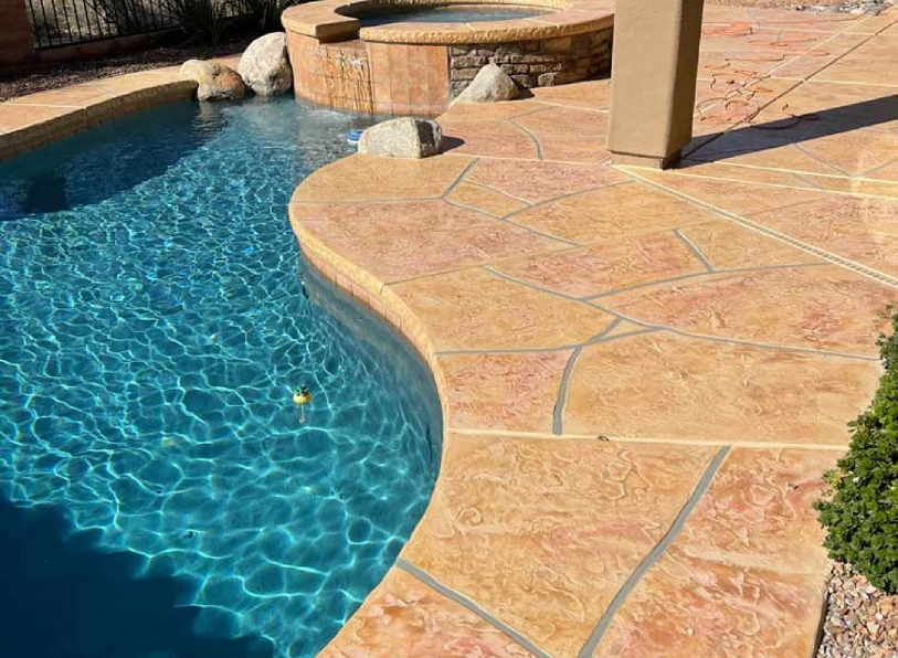 Stamped concrete